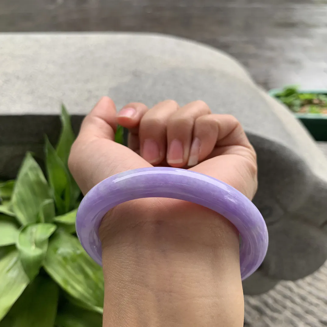 圈口 57.8-10.2【满紫圆条手镯】圆条57 58可戴