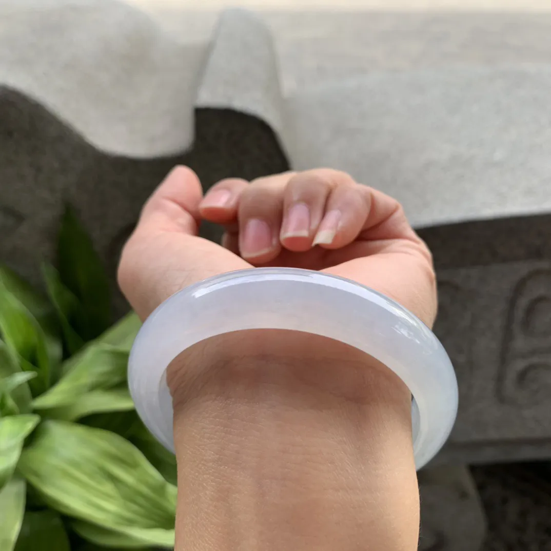 大圈口 58.7-13.2-8.9【冰紫正圈手镯】正圈58 59可戴