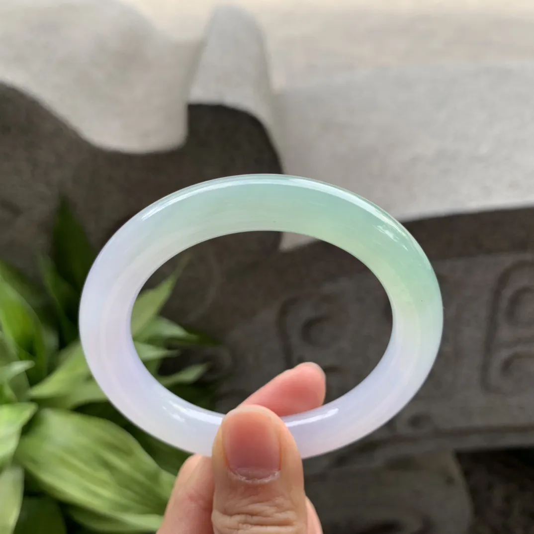 小圈口 54-9.6-9.7【冰春彩圆条手镯】圆条54 55可戴