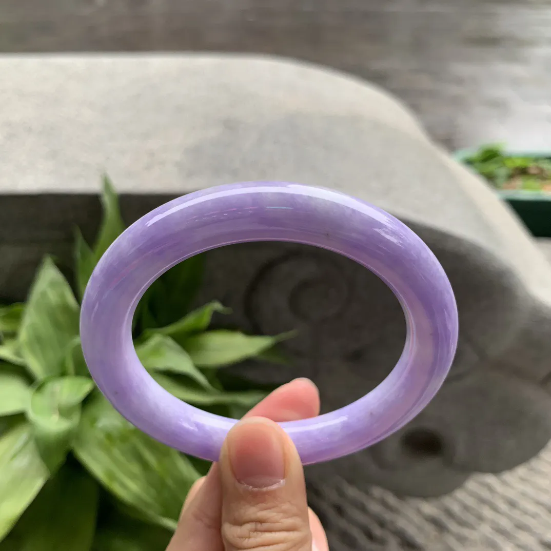 圈口 57.8-10.2【满紫圆条手镯】圆条57 58可戴