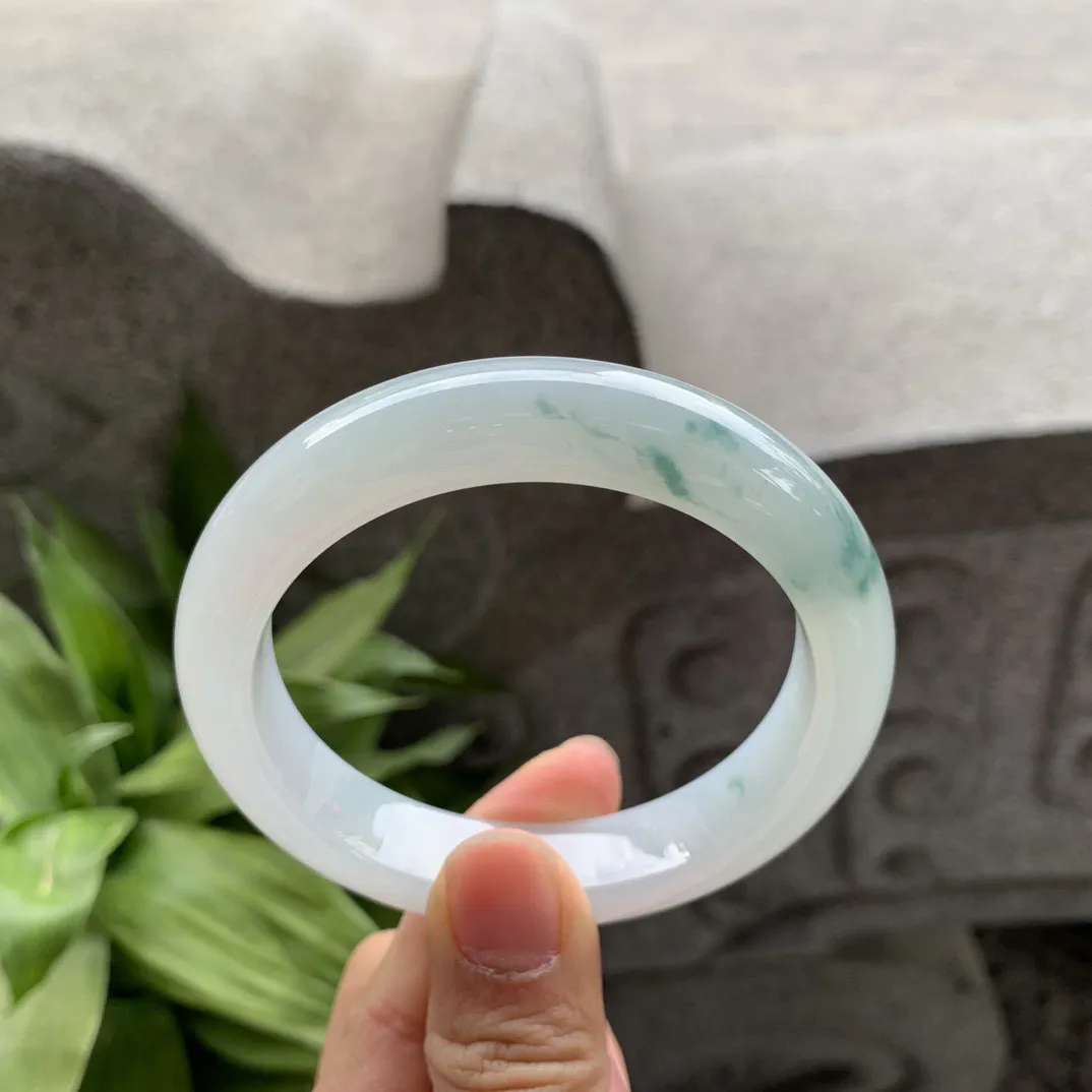 圈口 56.7-12.6-9【冰飘花正圈手镯】正圈56 57可戴