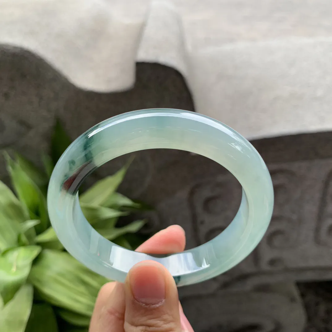 圈口 56.9-12.7-8.8【冰飘花正圈手镯】正圈56 57可戴