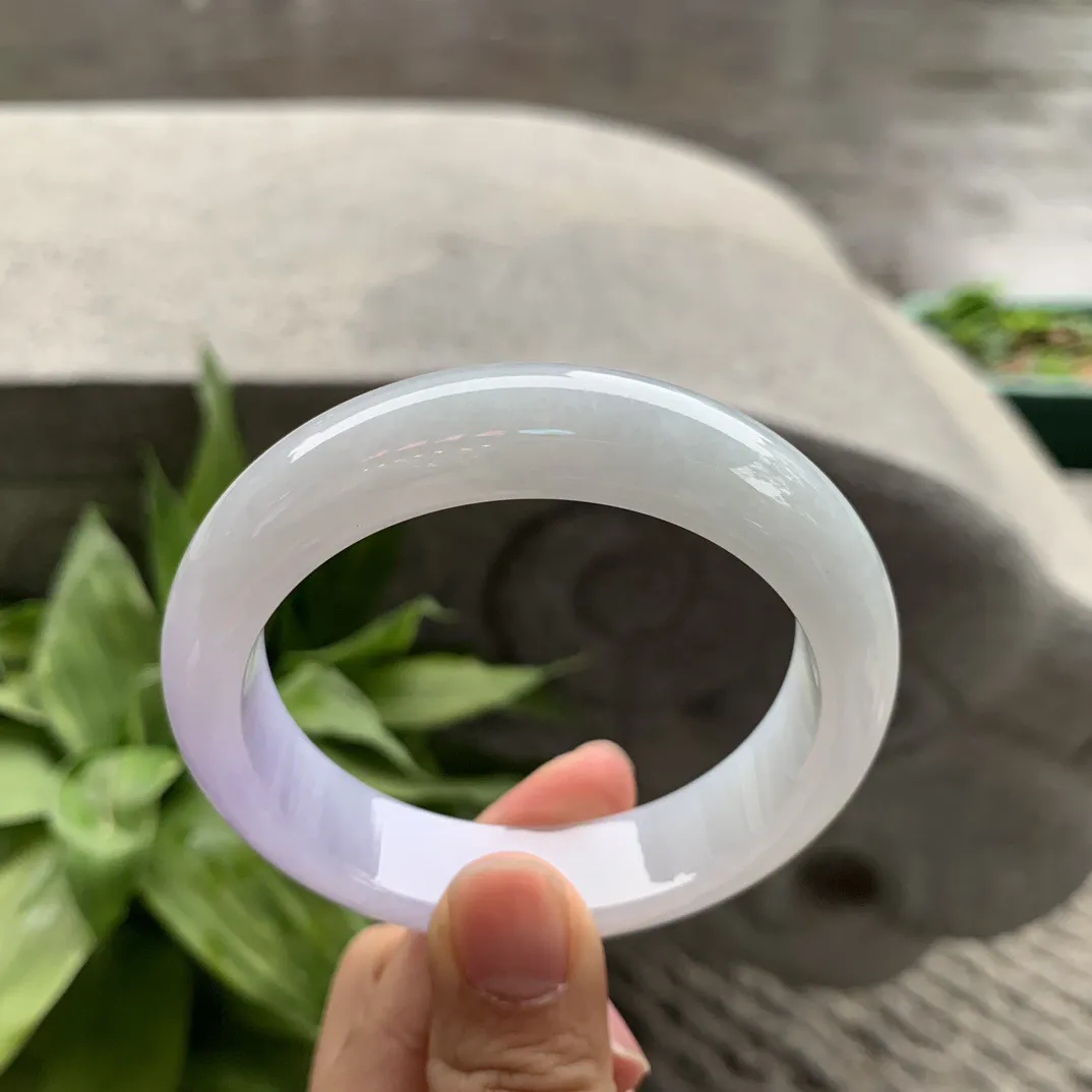 圈口 56.2-14-8.9【冰紫正圈手镯】正圈56 57可戴