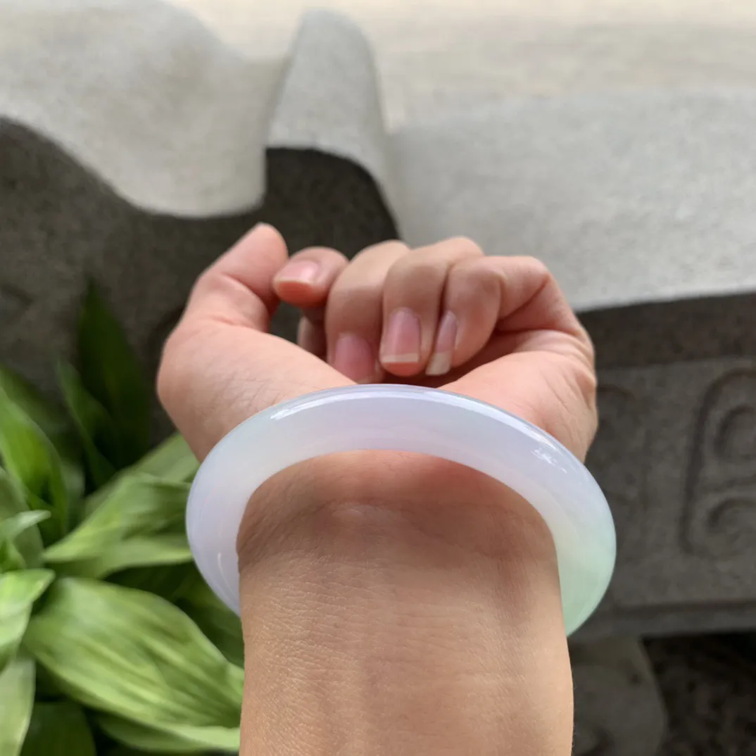 小圈口 54-9.6-9.7【冰春彩圆条手镯】圆条54 55可戴