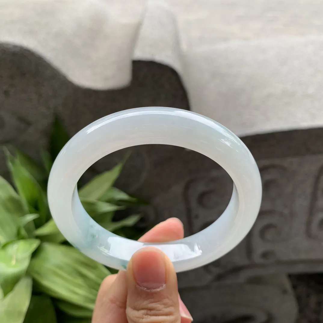 圈口 56.7-12.6-9【冰飘花正圈手镯】正圈56 57可戴