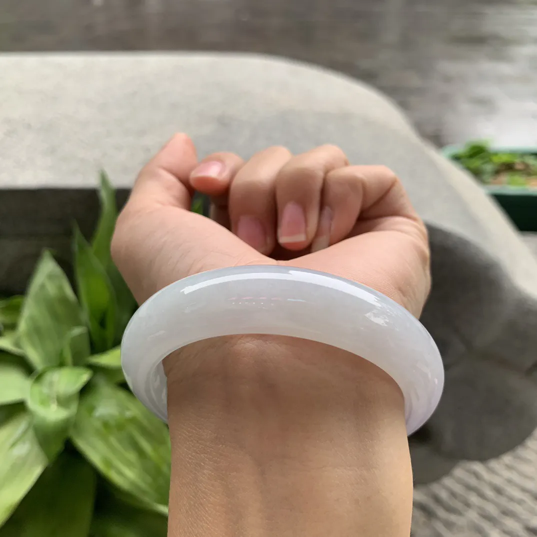 圈口 56.2-14-8.9【冰紫正圈手镯】正圈56 57可戴