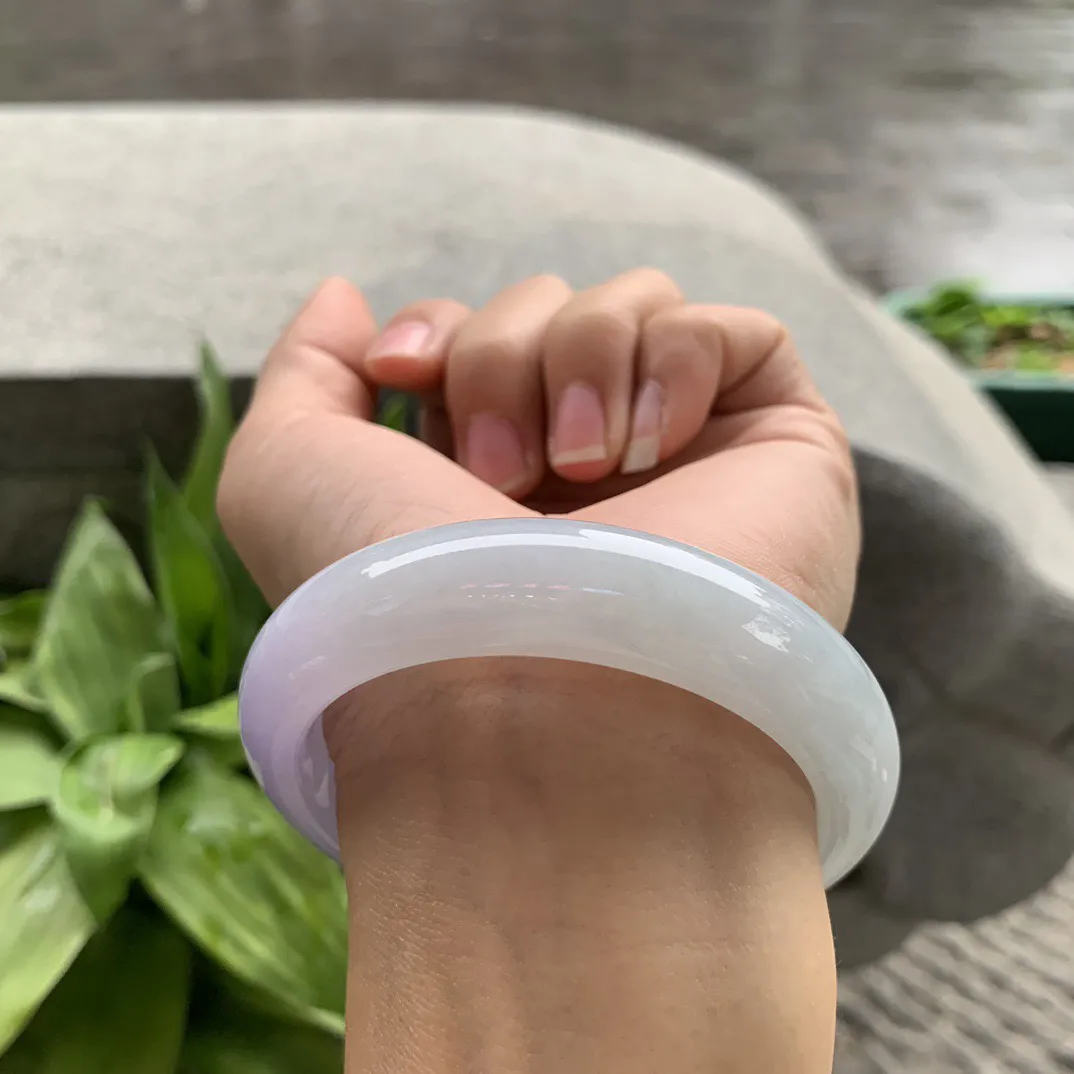 圈口 56.2-14-8.9【冰紫正圈手镯】正圈56 57可戴