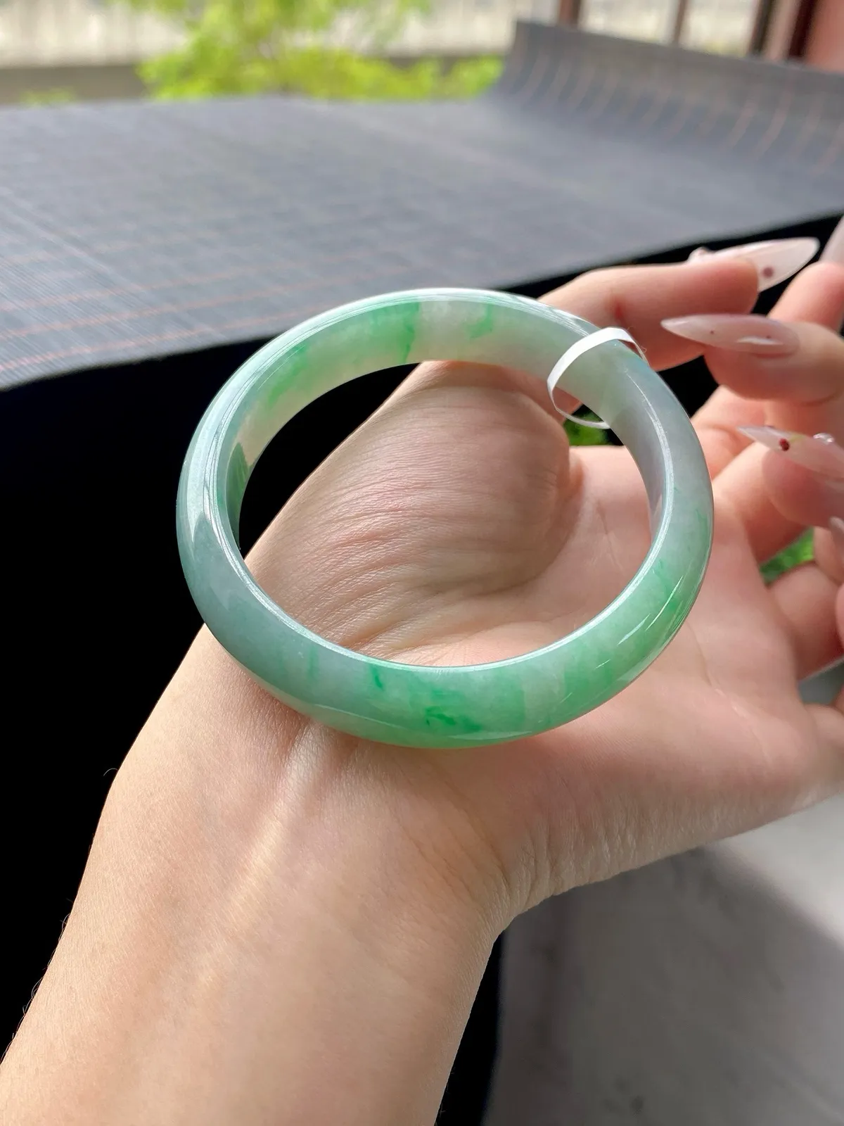 #翠友专拍#绿飘花正圈成品（完美）
⭕️57.5-12.5-7.6