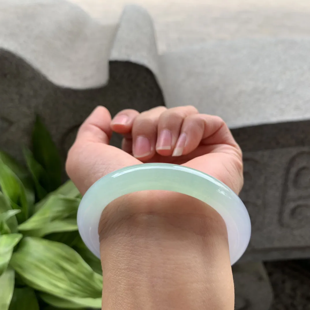 小圈口 54-9.6-9.7【冰春彩圆条手镯】圆条54 55可戴