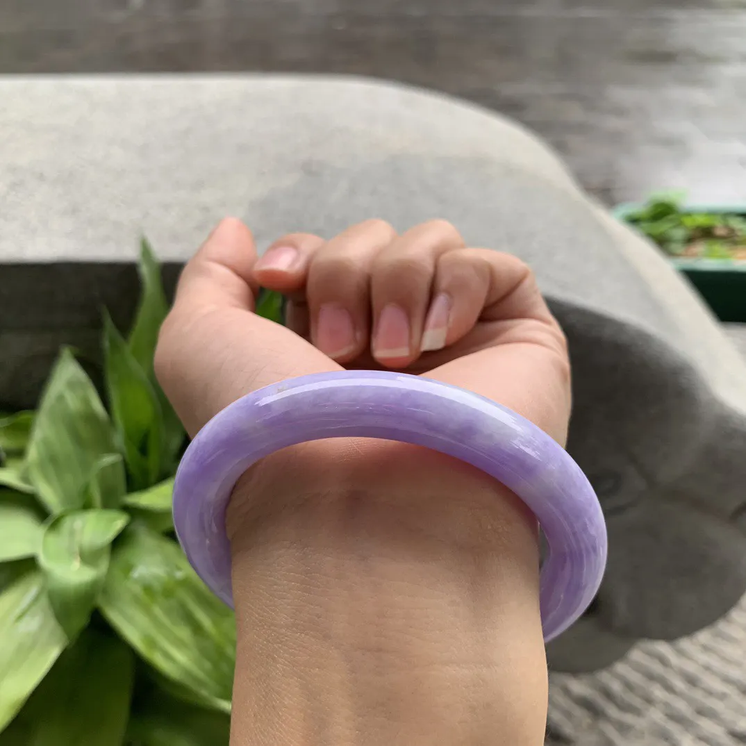 圈口 57.8-10.2【满紫圆条手镯】圆条57 58可戴