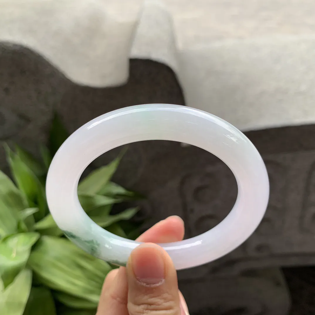 圈口 56.5-10.5-10.3【冰飘花圆条手镯】圆条56 57可戴