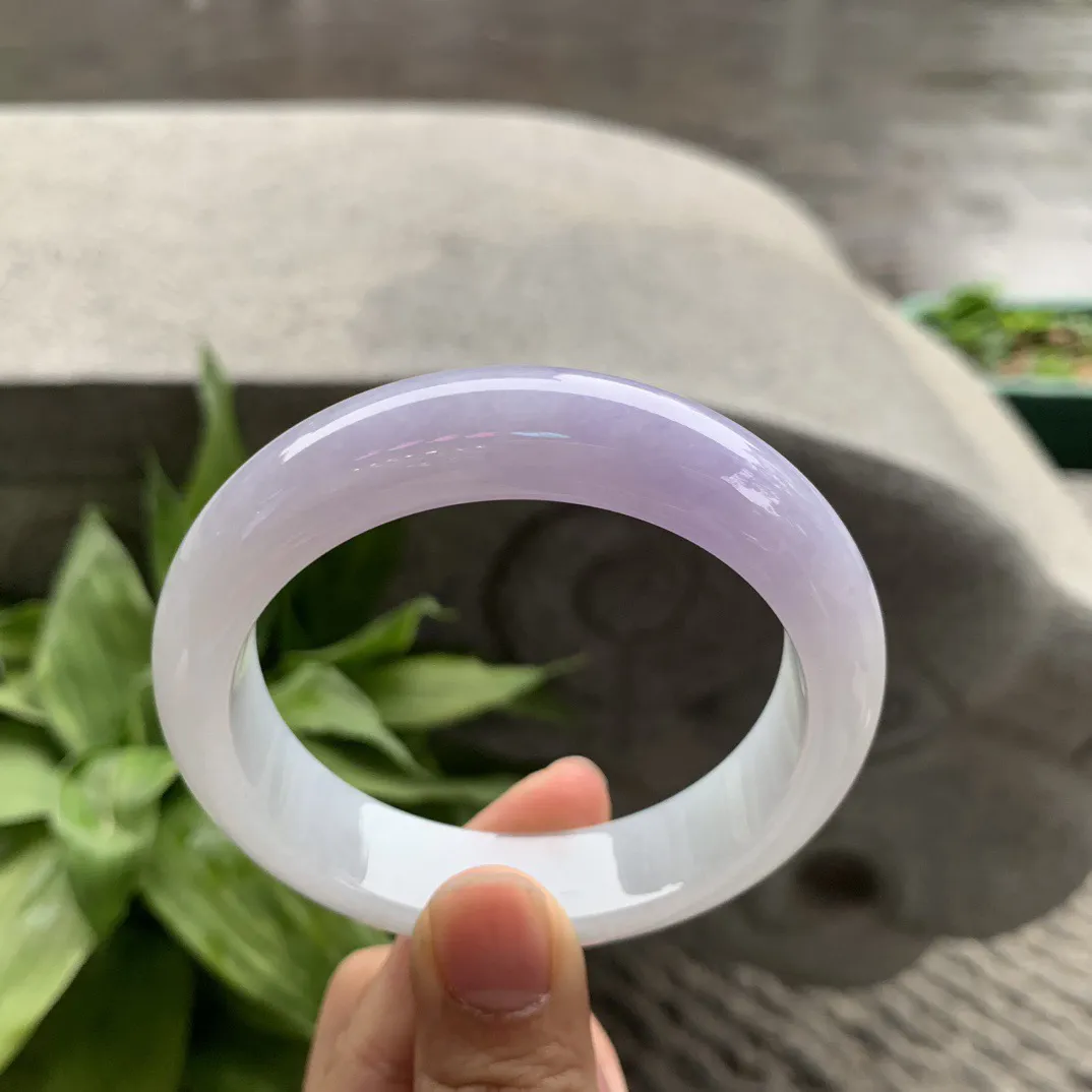 圈口 56.2-14-8.9【冰紫正圈手镯】正圈56 57可戴