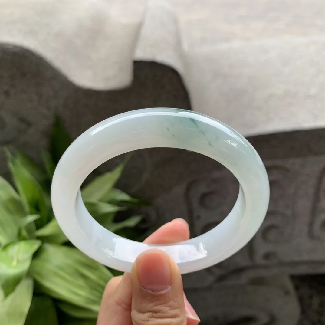 圈口 56.7-12.6-9【冰飘花正圈手镯】正圈56 57可戴