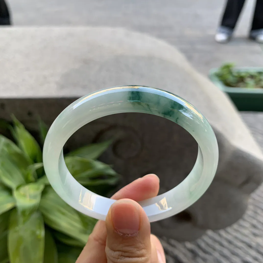 圈口57.8-12.2-7.8 【飘花正圈手镯】正圈57 58可戴