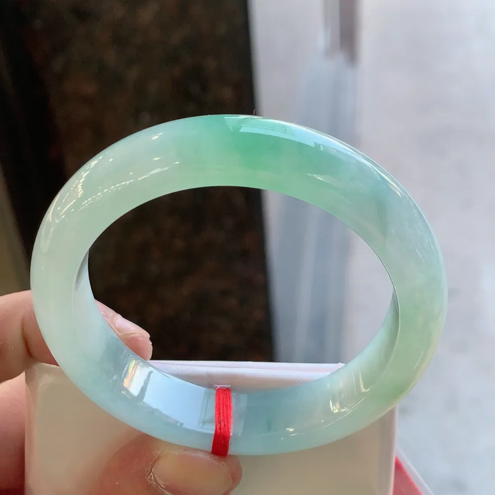 正圈冰绿 无瑕 尺寸:54.1/13/8.5 冰润