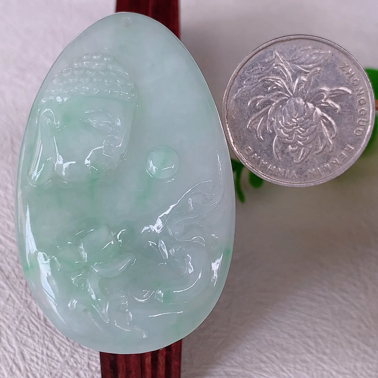 精品大日如来，飘绿翡翠大日如来、佛祖，法相端庄静美，普度众生 #60.13