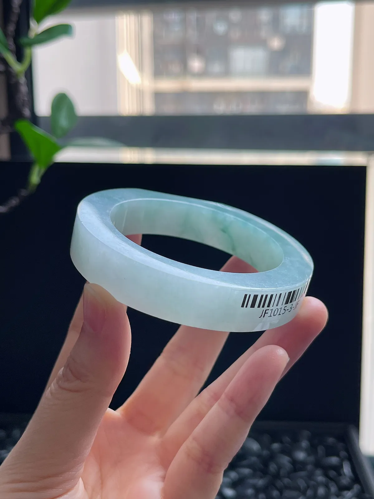 翡翠镯胚，⭕️正圈最大做54，最小做51.7