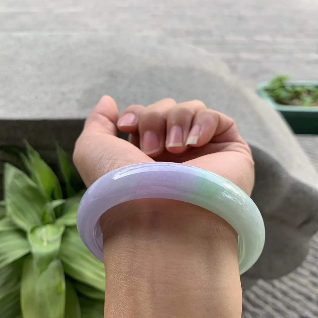 圈口57.7-12.6-9.2 【春彩正圈手镯】正圈57 58可戴