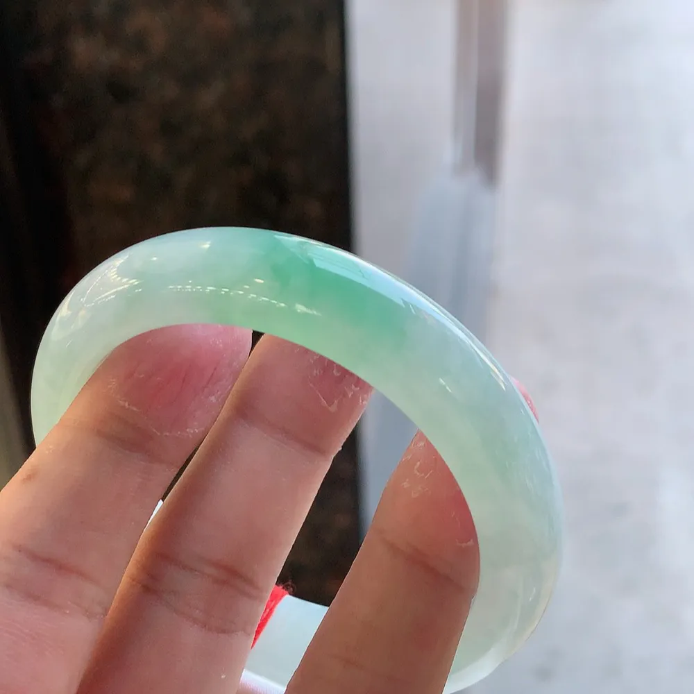 正圈冰绿 无瑕 尺寸:54.1/13/8.5 冰润