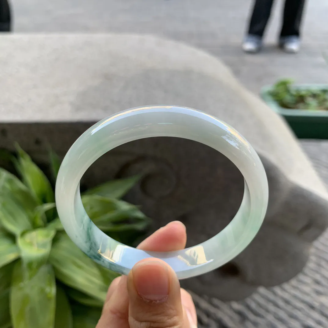 圈口57.8-12.2-7.8 【飘花正圈手镯】正圈57 58可戴