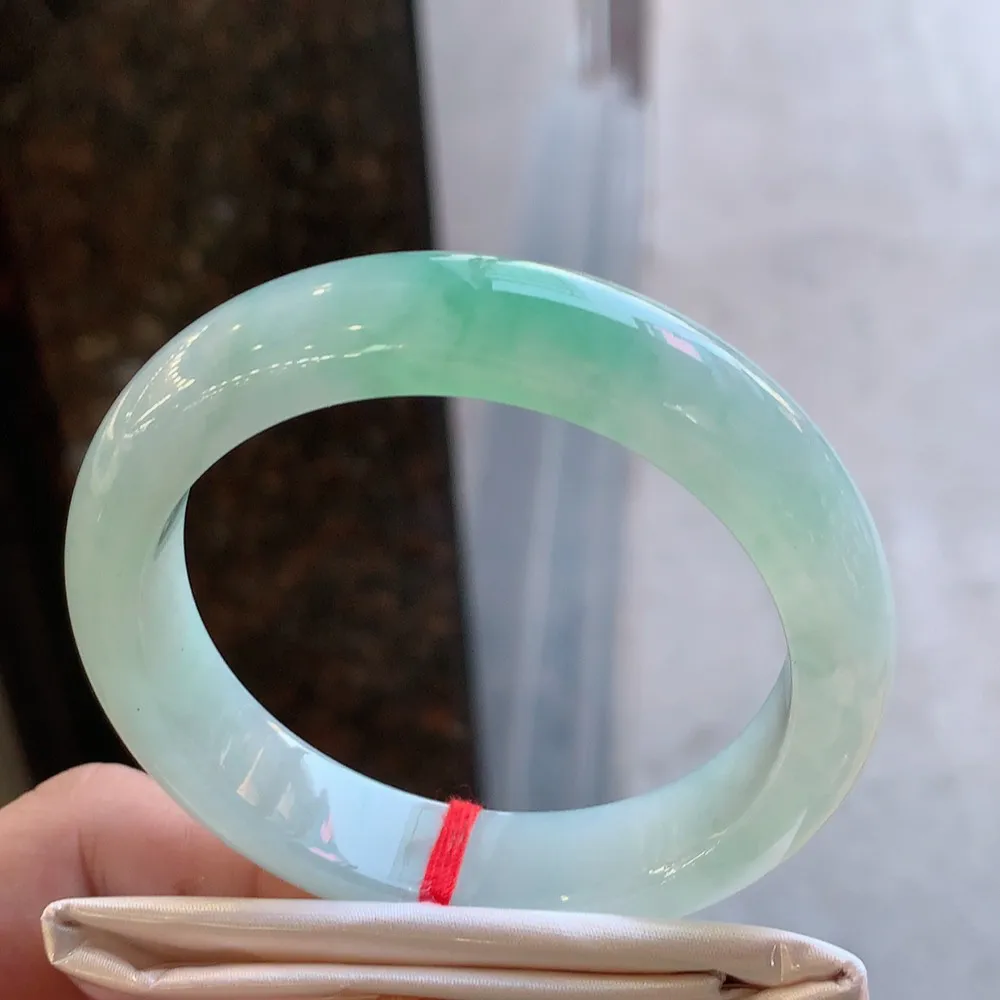 正圈冰绿 无瑕 尺寸:54.1/13/8.5 冰润