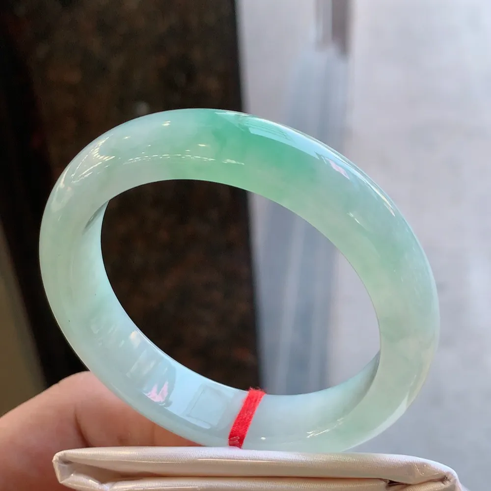 正圈冰绿 无瑕 尺寸:54.1/13/8.5 冰润