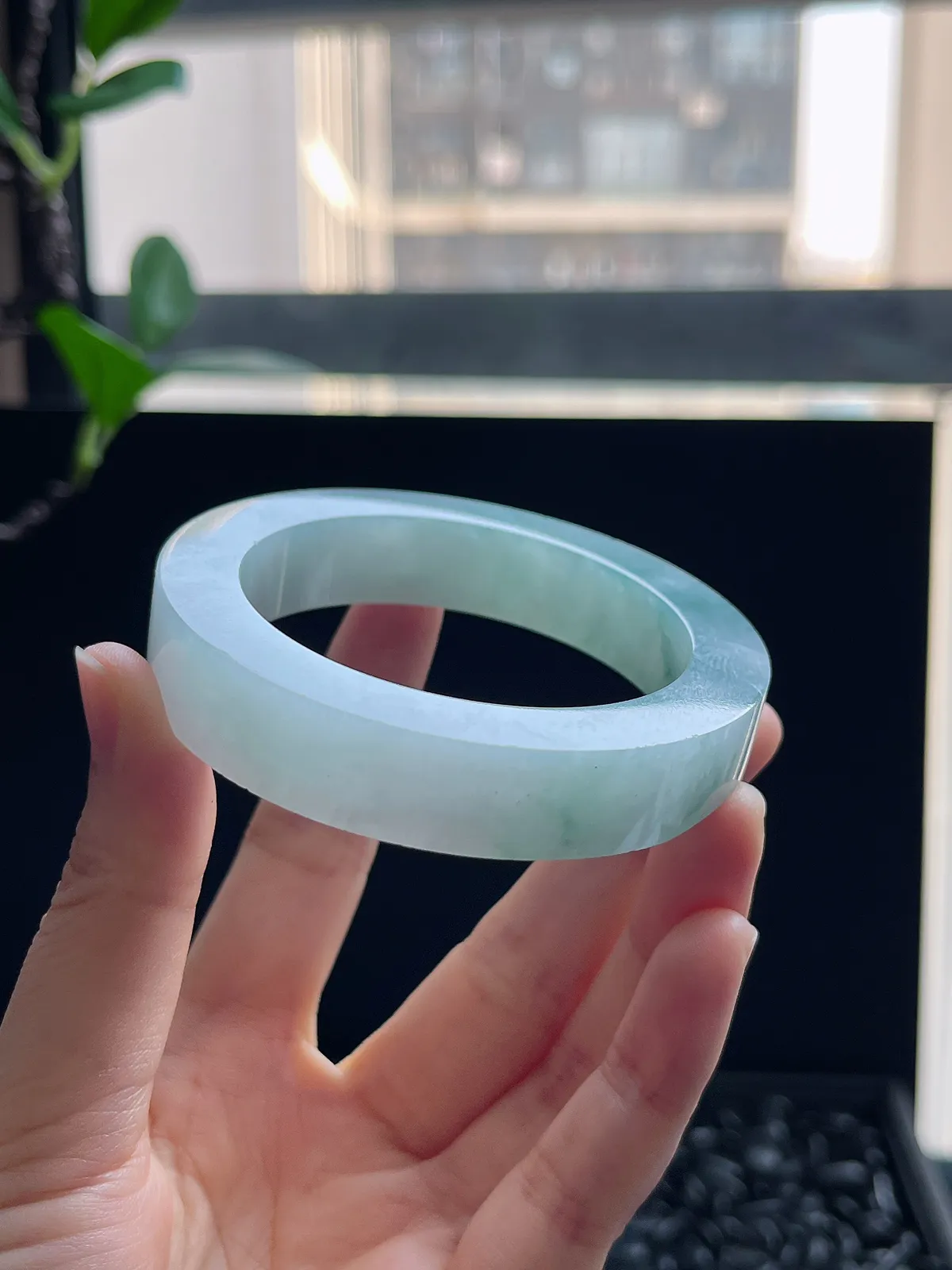 翡翠镯胚，⭕️正圈最大做54，最小做51.7