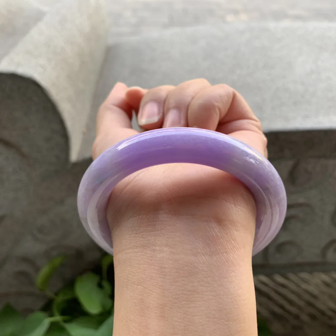 圈口55-11.2 【浓紫圆条手镯】圆条55 56可戴