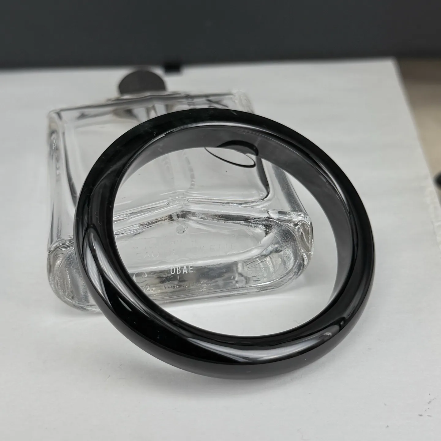 精品墨翠贵妃圈手镯 种好色正 黑度极好 打灯通透