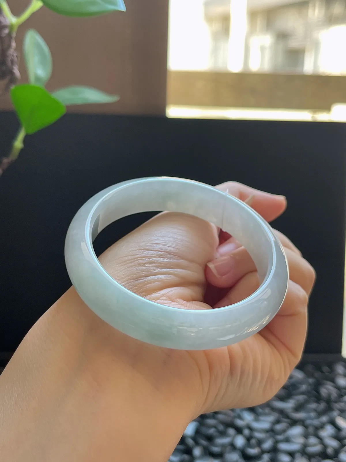 正圈55圈口，翡翠手镯