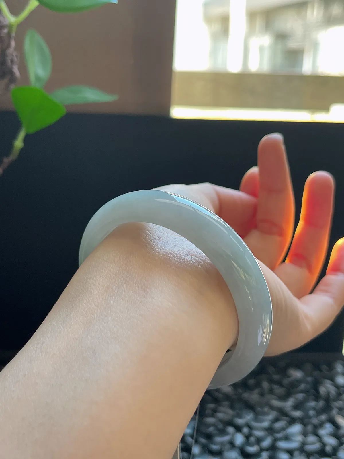 正圈55圈口，翡翠手镯