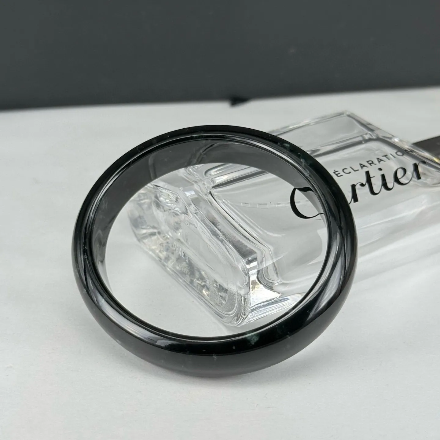 精品墨翠贵妃圈手镯 种好色正 黑度好 打灯通透 油性十足