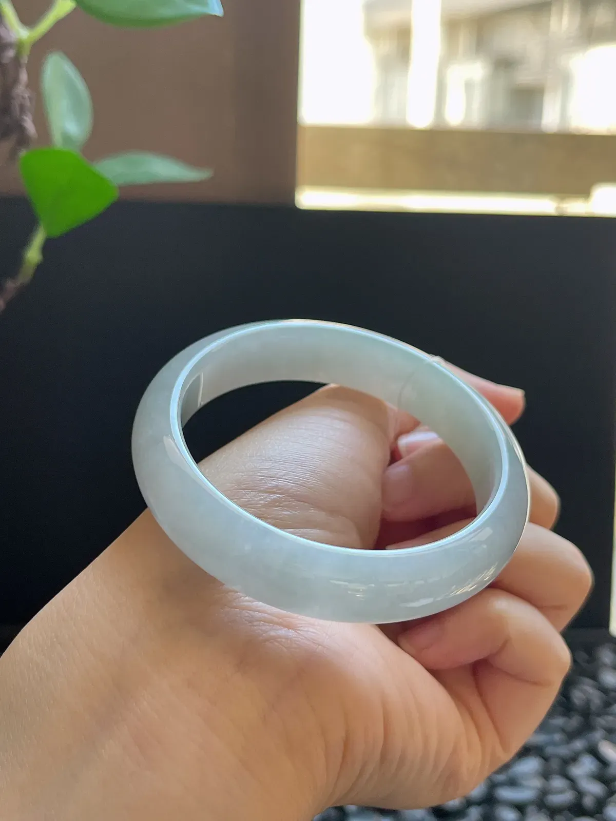 正圈55圈口，翡翠手镯