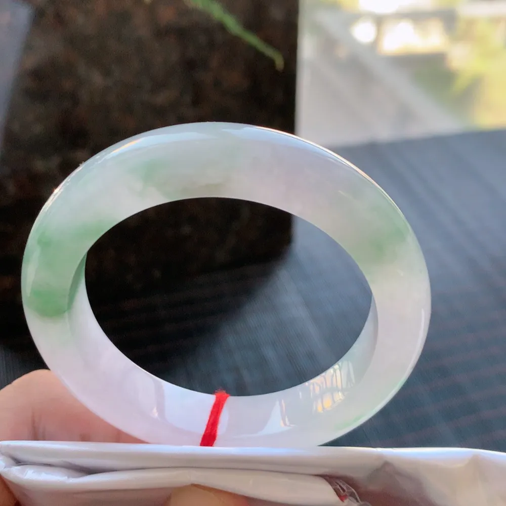 正圈冰绿花 无瑕 尺寸:53.1/11.6/9.6 花美 种水好