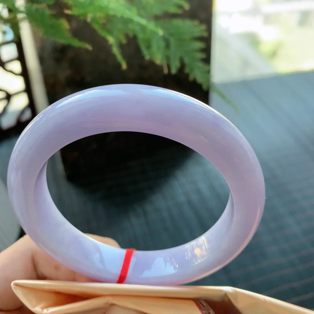 正圈冰糯紫罗兰 无瑕 尺寸:60.1/13.1/9.6 超美 大圈口