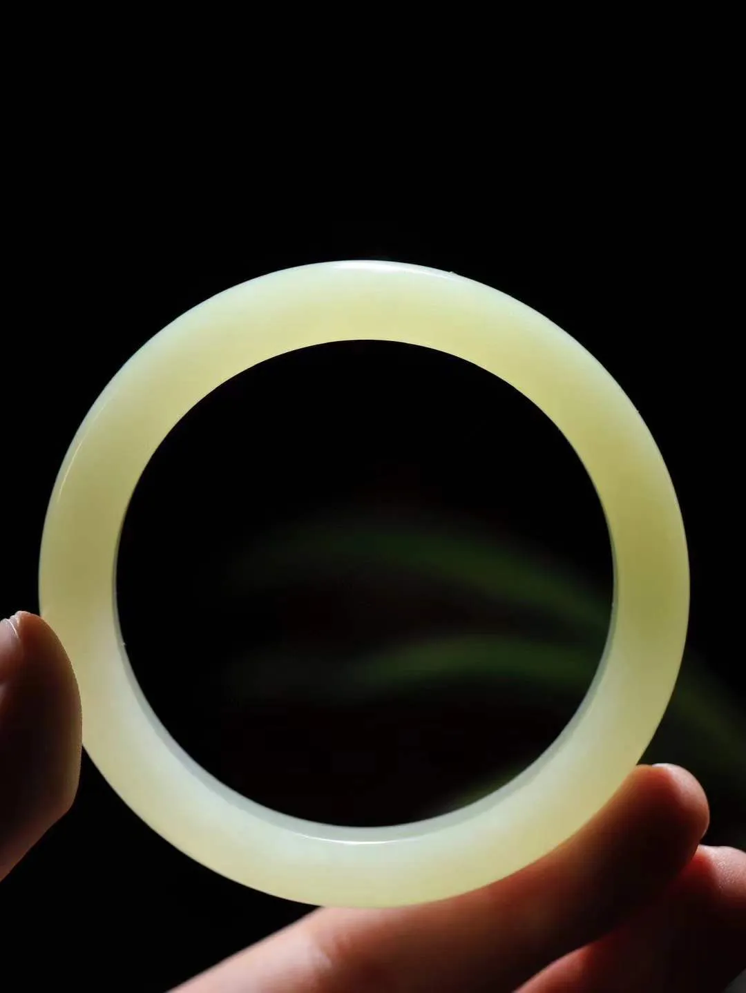 （冬日暖阳.手镯）

精品和田玉黄口料手镯 质地油润，大气雅致，清风明月潺潺，浮浮洗尽铅华随于心，净于念……重46克  尺寸54.5-11.6-8.4mm fDT-991201854