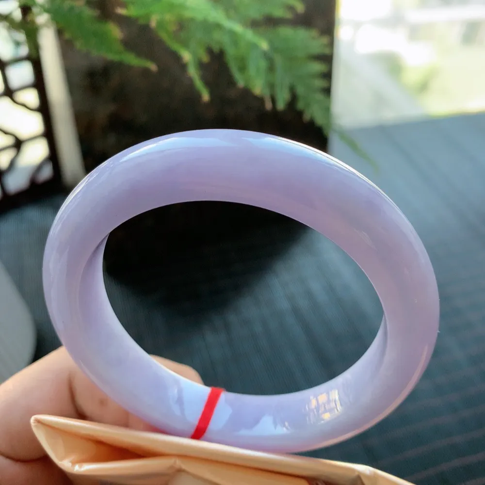 正圈冰糯紫罗兰 无瑕 尺寸:60.1/13.1/9.6 超美 大圈口