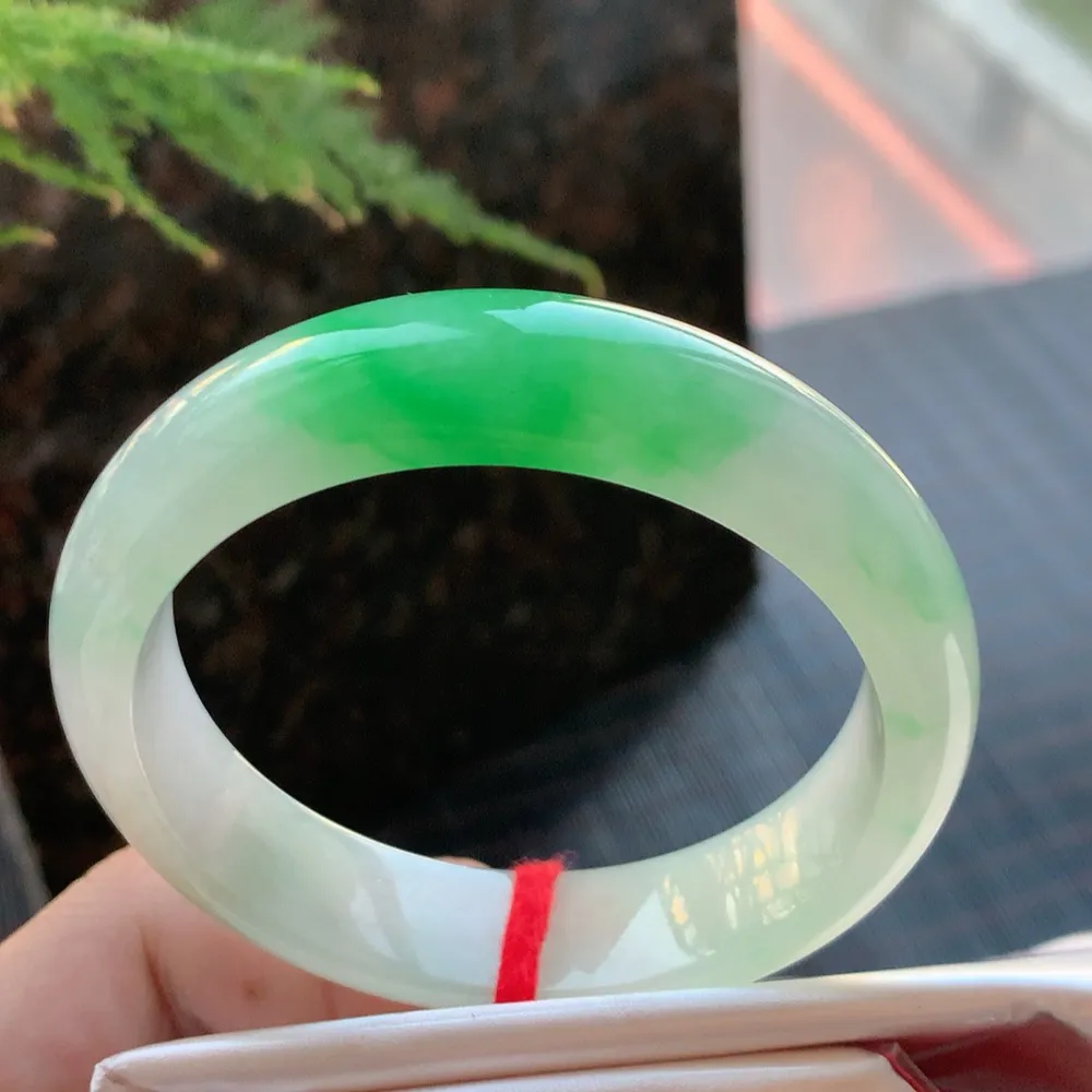 正圈冰阳绿 无瑕 尺寸:54.7/14.1/7.7 种色兼备