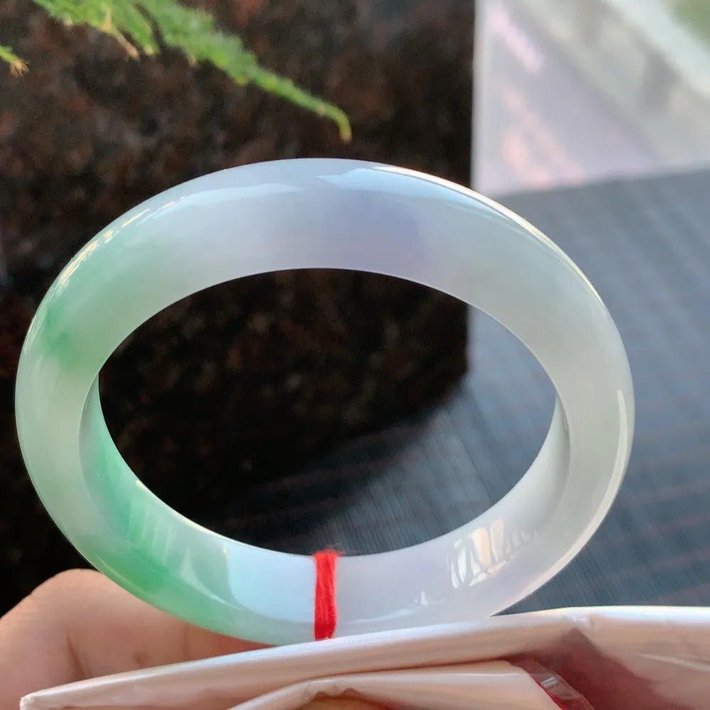 正圈冰糯春彩 无瑕 尺寸:58.2/13.2/8.4 超美