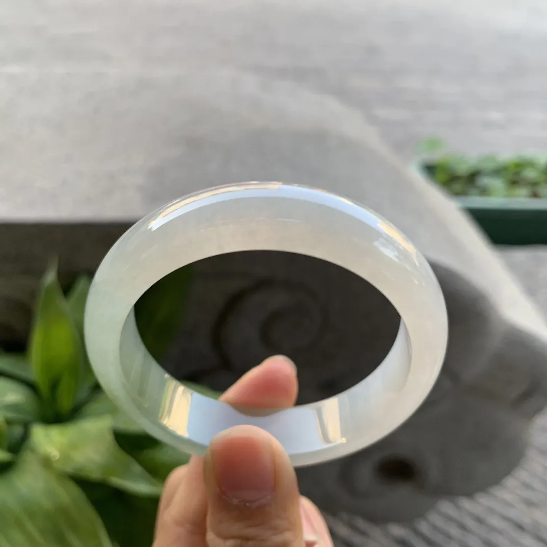 小圈口53.8-14-7.8 【冰黄翡正圈手镯】正圈53 54可戴