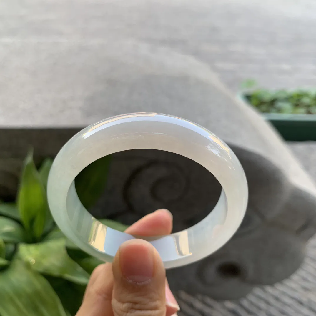 小圈口53.8-14-7.8 【冰黄翡正圈手镯】正圈53 54可戴