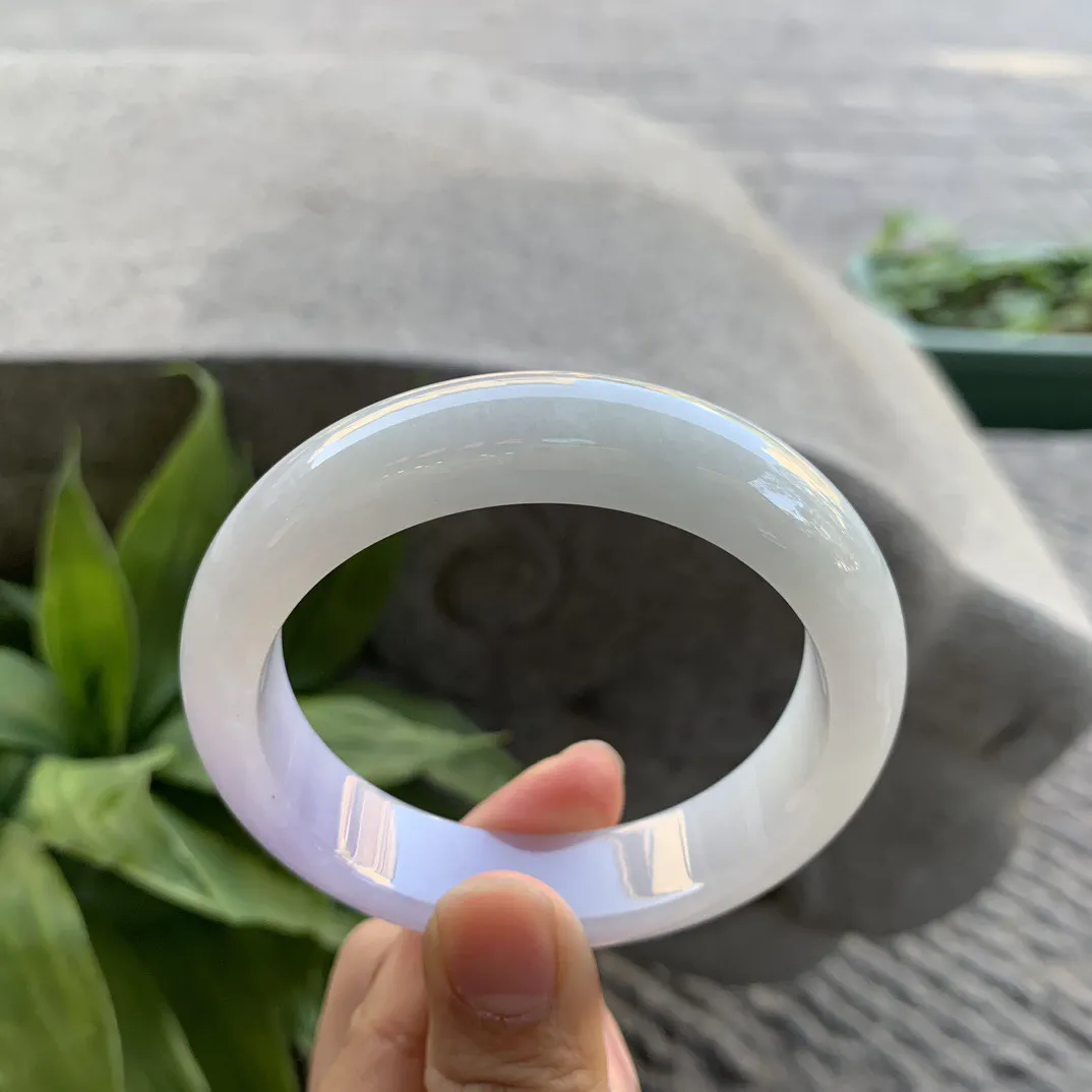 圈口56.3-14-8.9 【冰紫正圈手镯】正圈56 57可戴