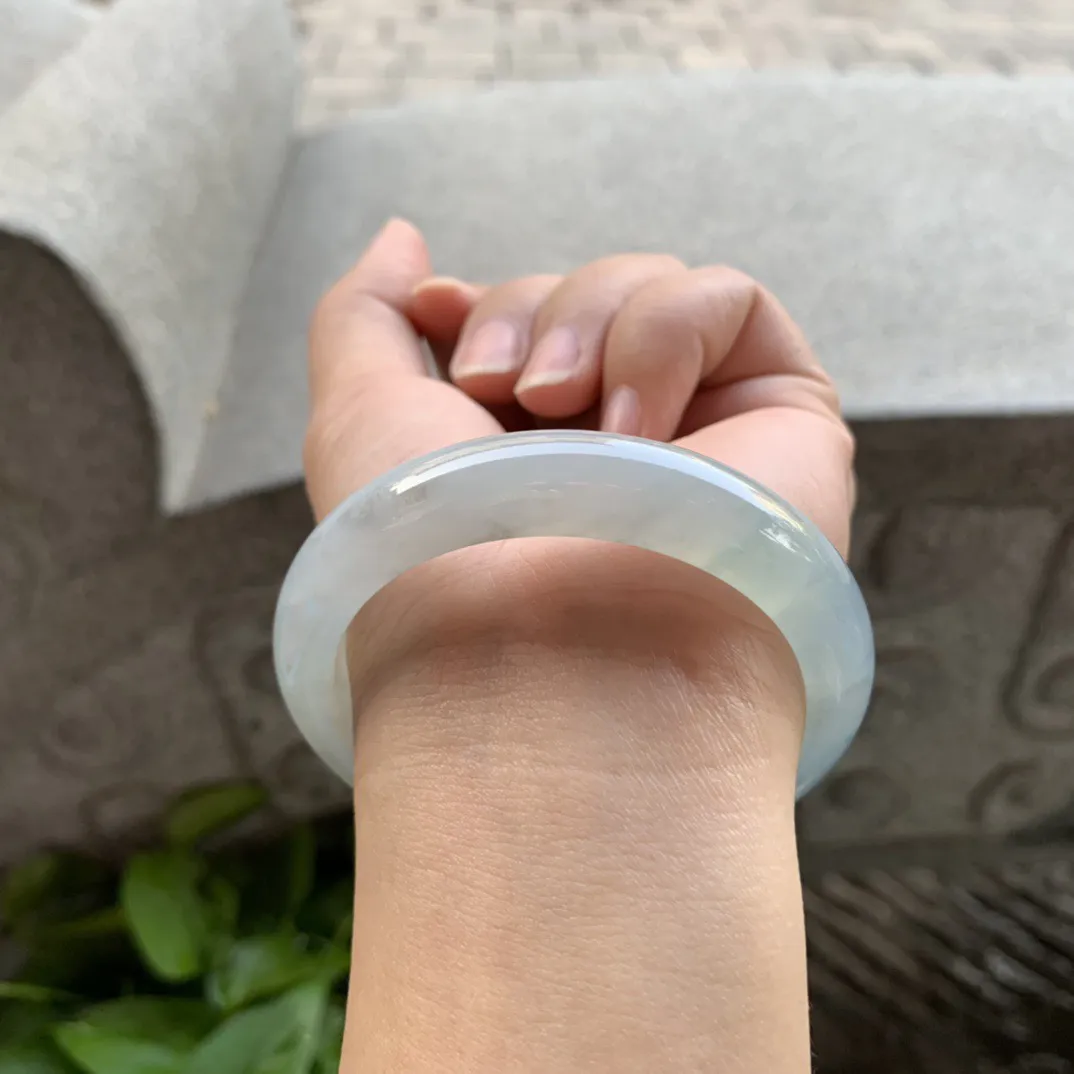 小圈口 53-11.7-7.9【冰紫正圈手镯】正圈53 54可戴