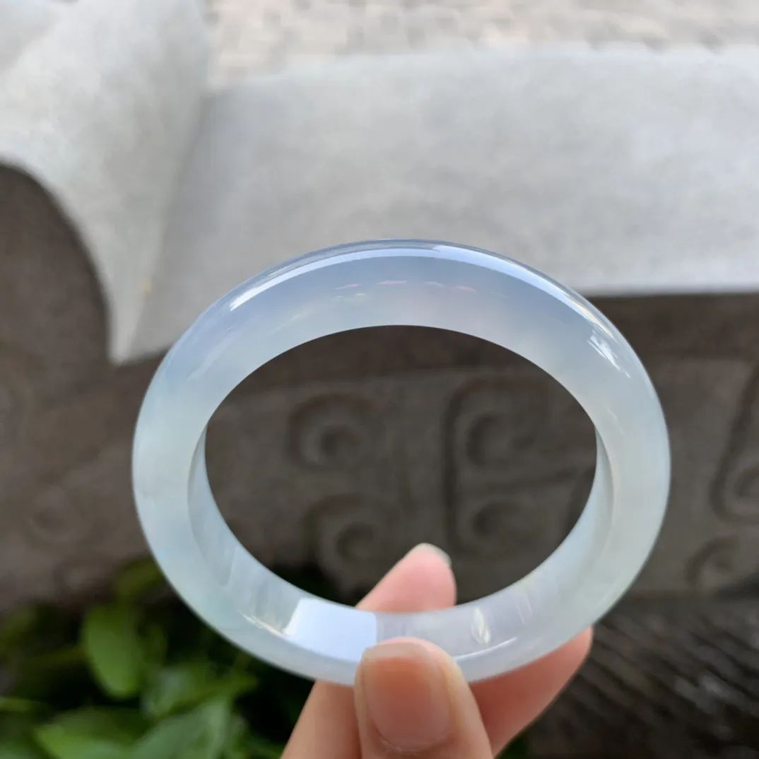 小圈口 53-11.7-7.9【冰紫正圈手镯】正圈53 54可戴