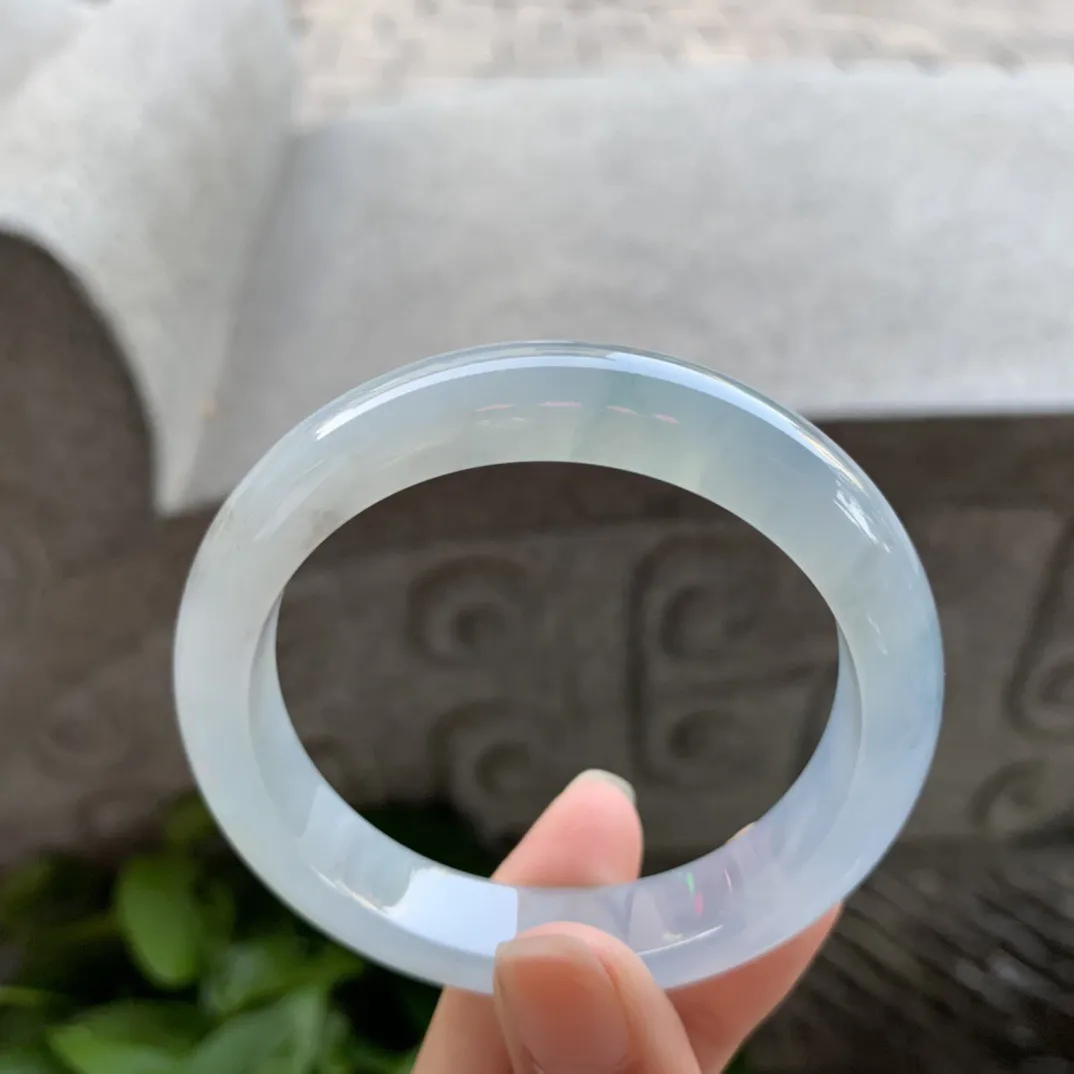 小圈口 53-11.7-7.9【冰紫正圈手镯】正圈53 54可戴