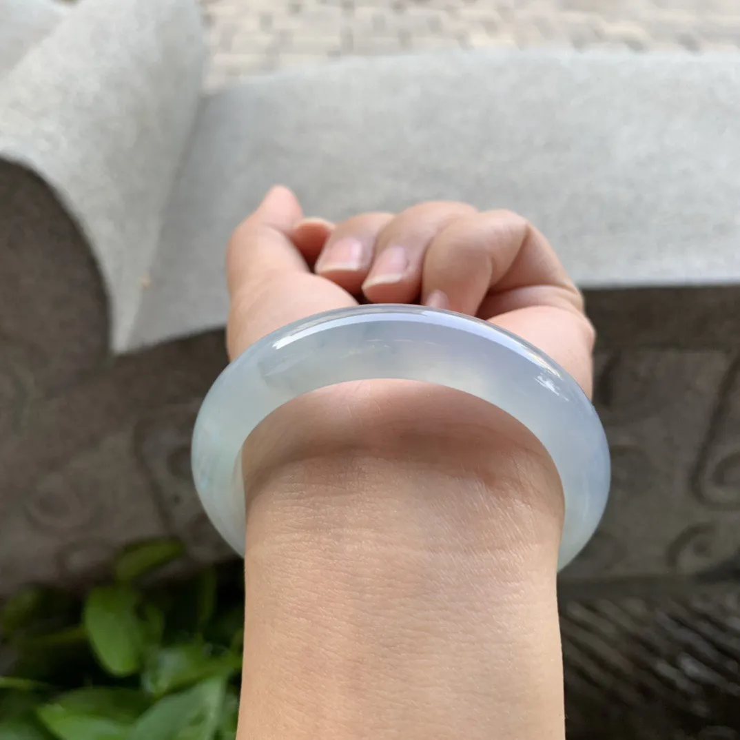 小圈口 53-11.7-7.9【冰紫正圈手镯】正圈53 54可戴