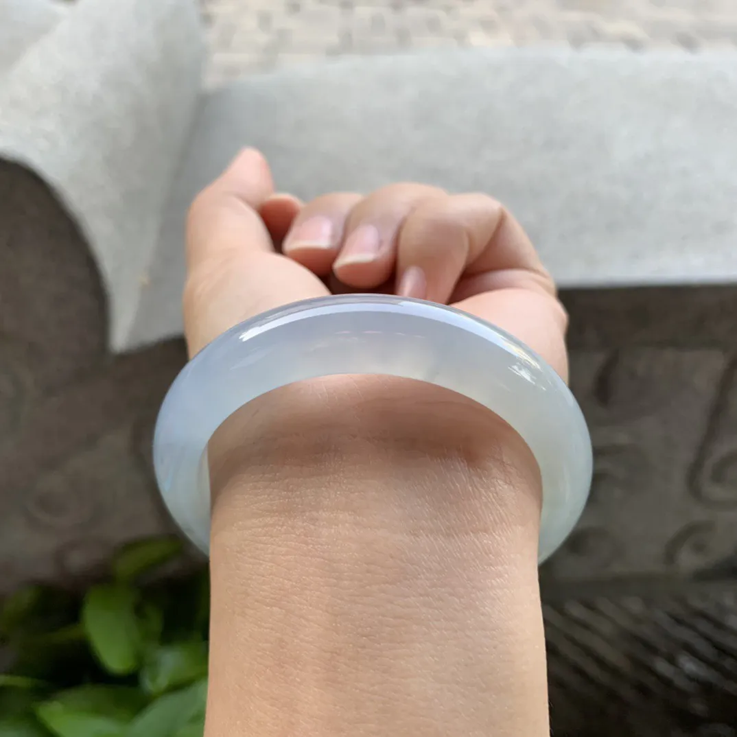 小圈口 53-11.7-7.9【冰紫正圈手镯】正圈53 54可戴