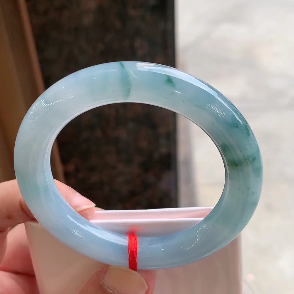 圆条冰紫飘花 微纹 尺寸:53.1/11.1 超美