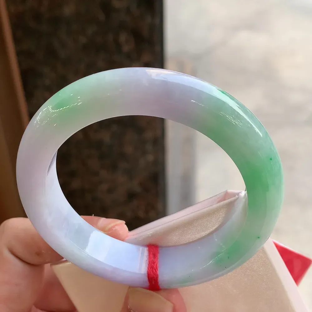 正圈冰糯春彩 无瑕 尺寸:56.9/12.8/9.8 超美