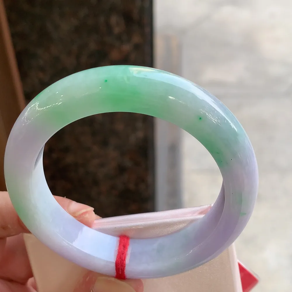 正圈冰糯春彩 无瑕 尺寸:56.9/12.8/9.8 超美